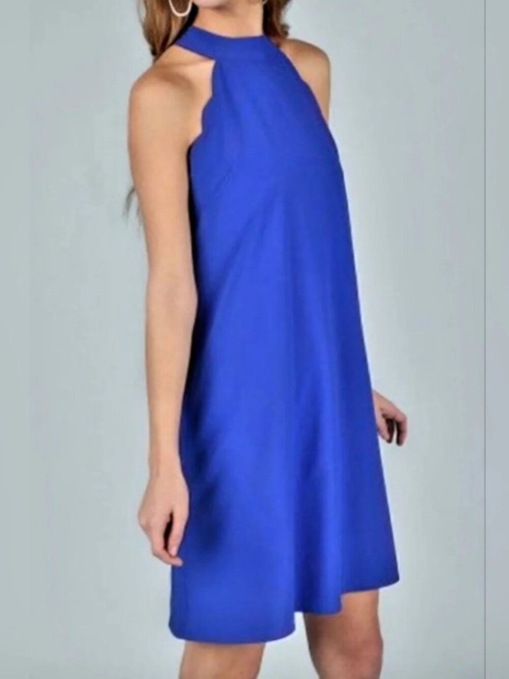 Altar'd State Royal Blue Halter Dress